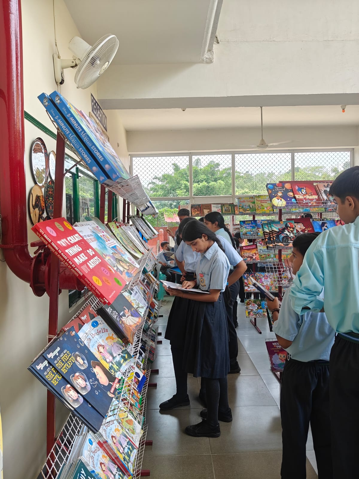 Glimpses of book fair organised in the school on July 5 to 8